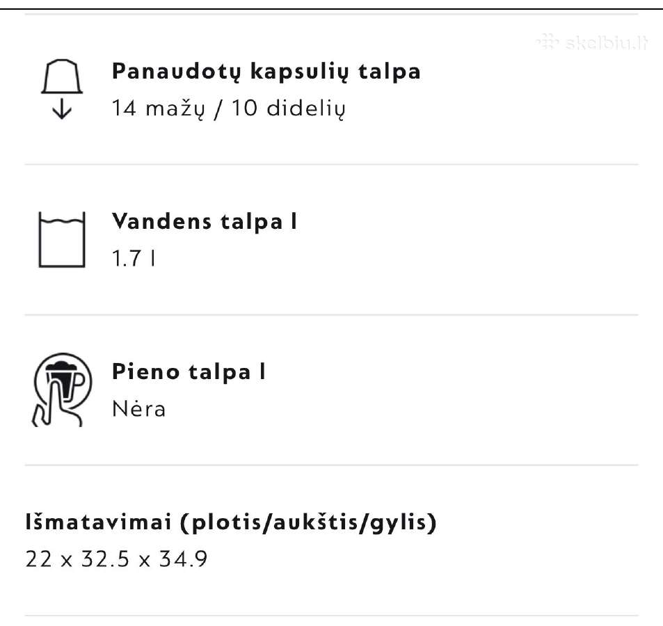 Kavos aparatas Nespresso Vertuo Plus - nuotraukos Nr. 4