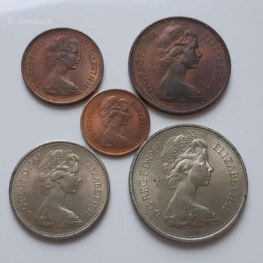 Didžioji Britanija pensai 1968 - 1971 - nuotraukos Nr. 2
