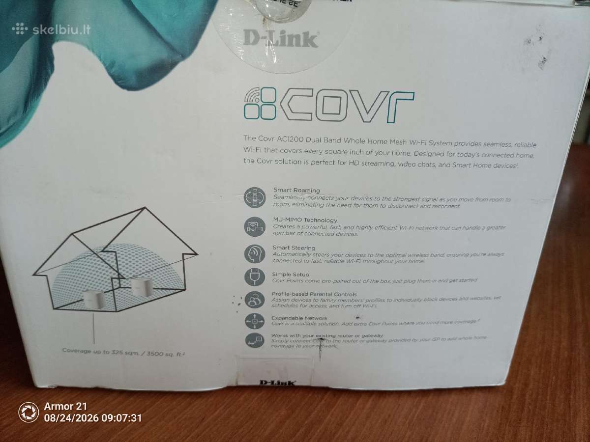 Wi-fi kartotuvas, stiprintuvas Covr 1200 - nuotraukos Nr. 3