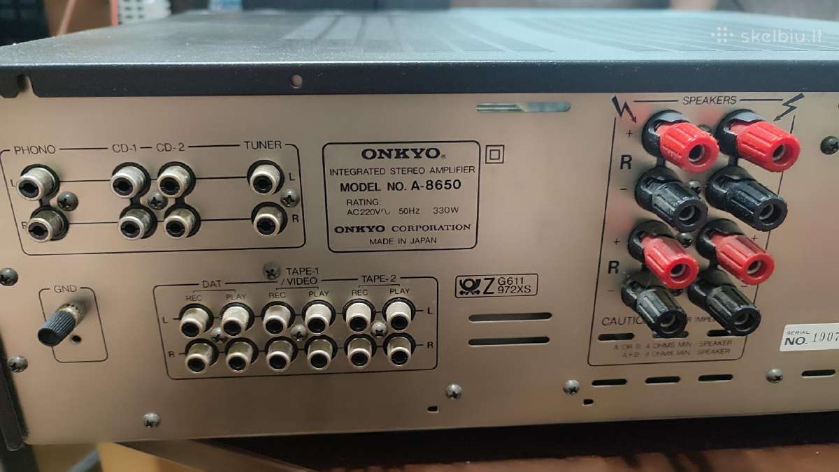 Onkyo Integra A8650 - nuotraukos Nr. 3
