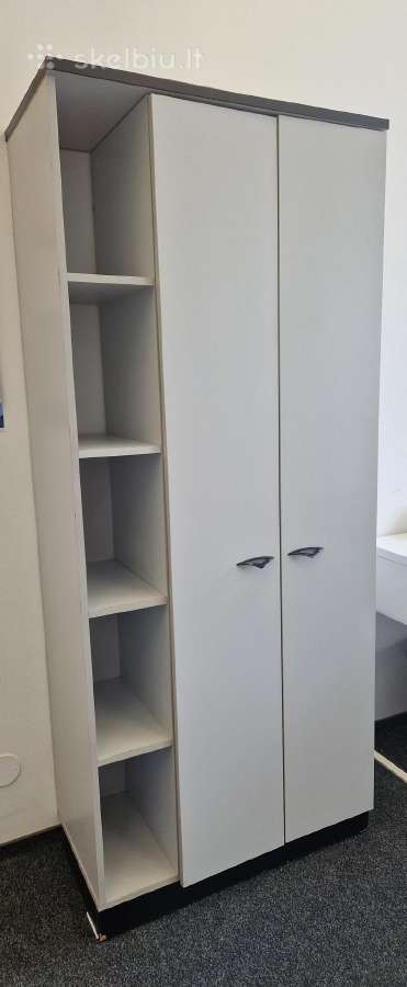 Šviesus naudotas biuro komplektas ir odinė sofa - nuotraukos Nr. 3