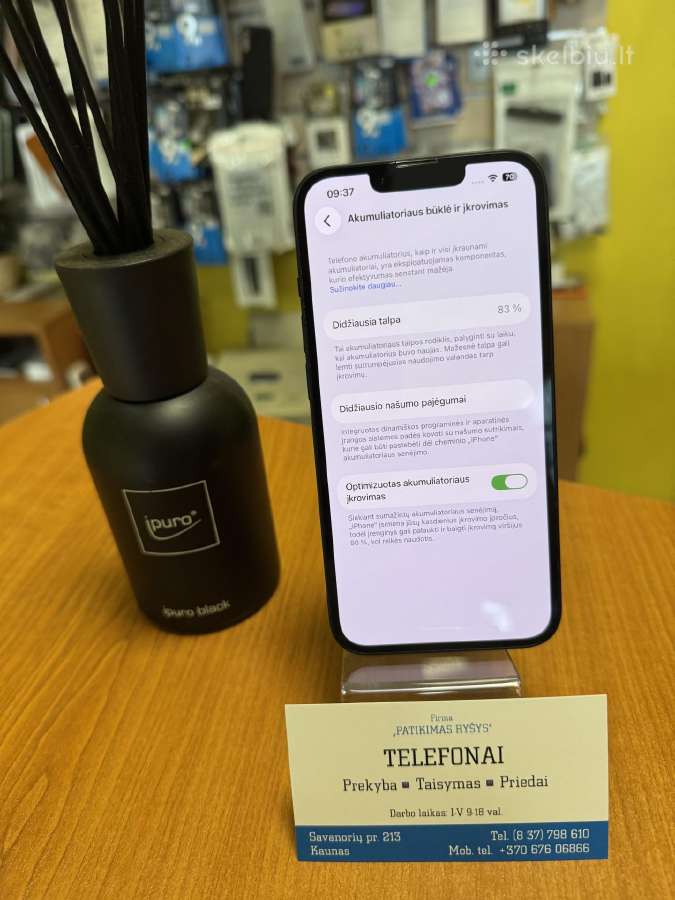 iPhone 14 Black 128gb Su Garantija - nuotraukos Nr. 4
