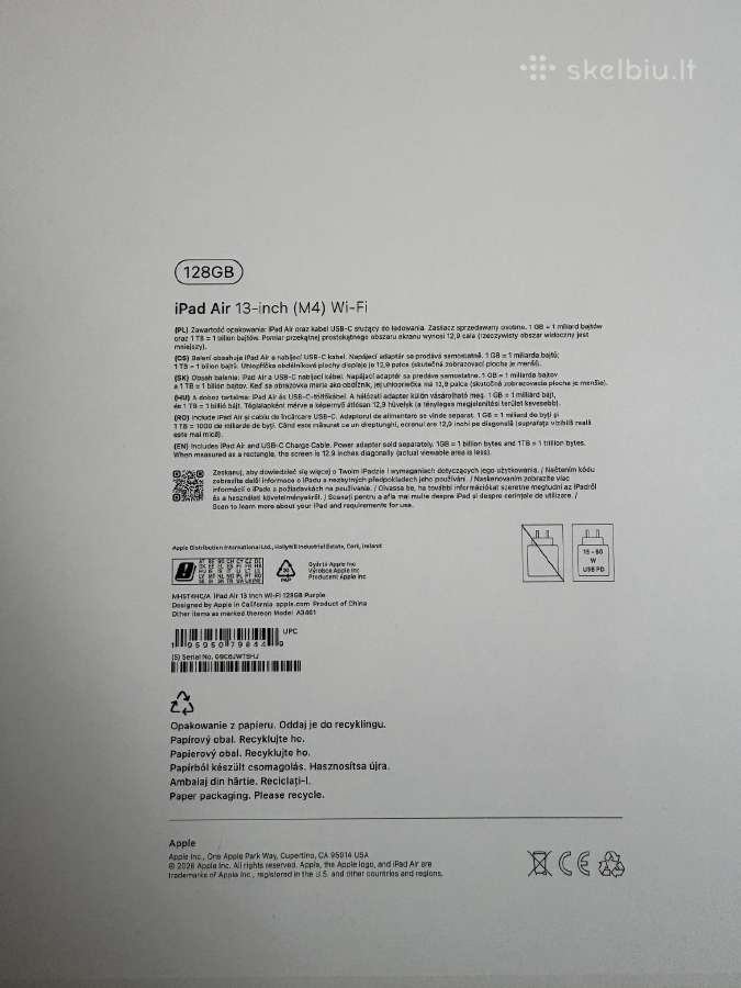 Apple iPad Air 13 M4 - nuotraukos Nr. 6