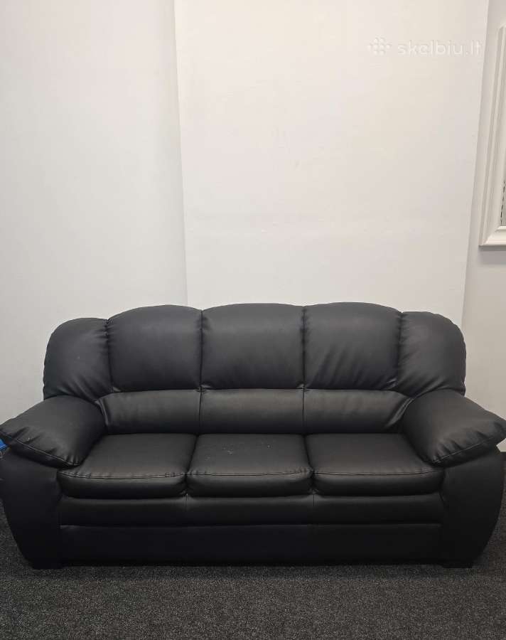Šviesus naudotas biuro komplektas ir odinė sofa - nuotraukos Nr. 6