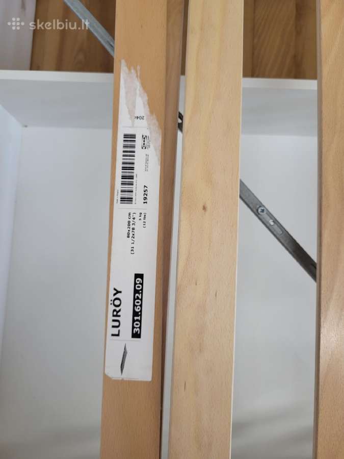 Lova Ikea Malm 160x200cm su lovadėže - nuotraukos Nr. 6