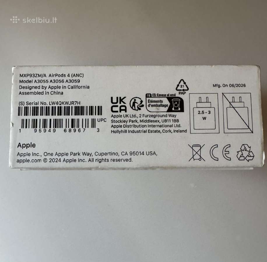 Originalus Airpods 4 Anc - nuotraukos Nr. 2