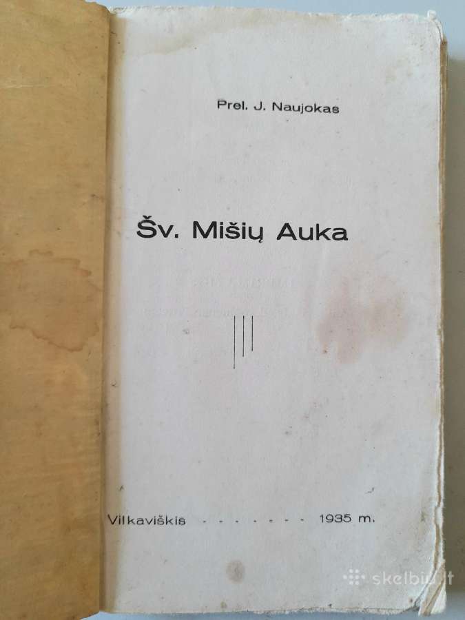 "Šv Mišių Auka" 1935m Pr J Naujokas - nuotraukos Nr. 2
