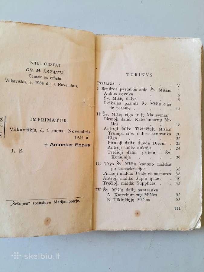 "Šv Mišių Auka" 1935m Pr J Naujokas - nuotraukos Nr. 3