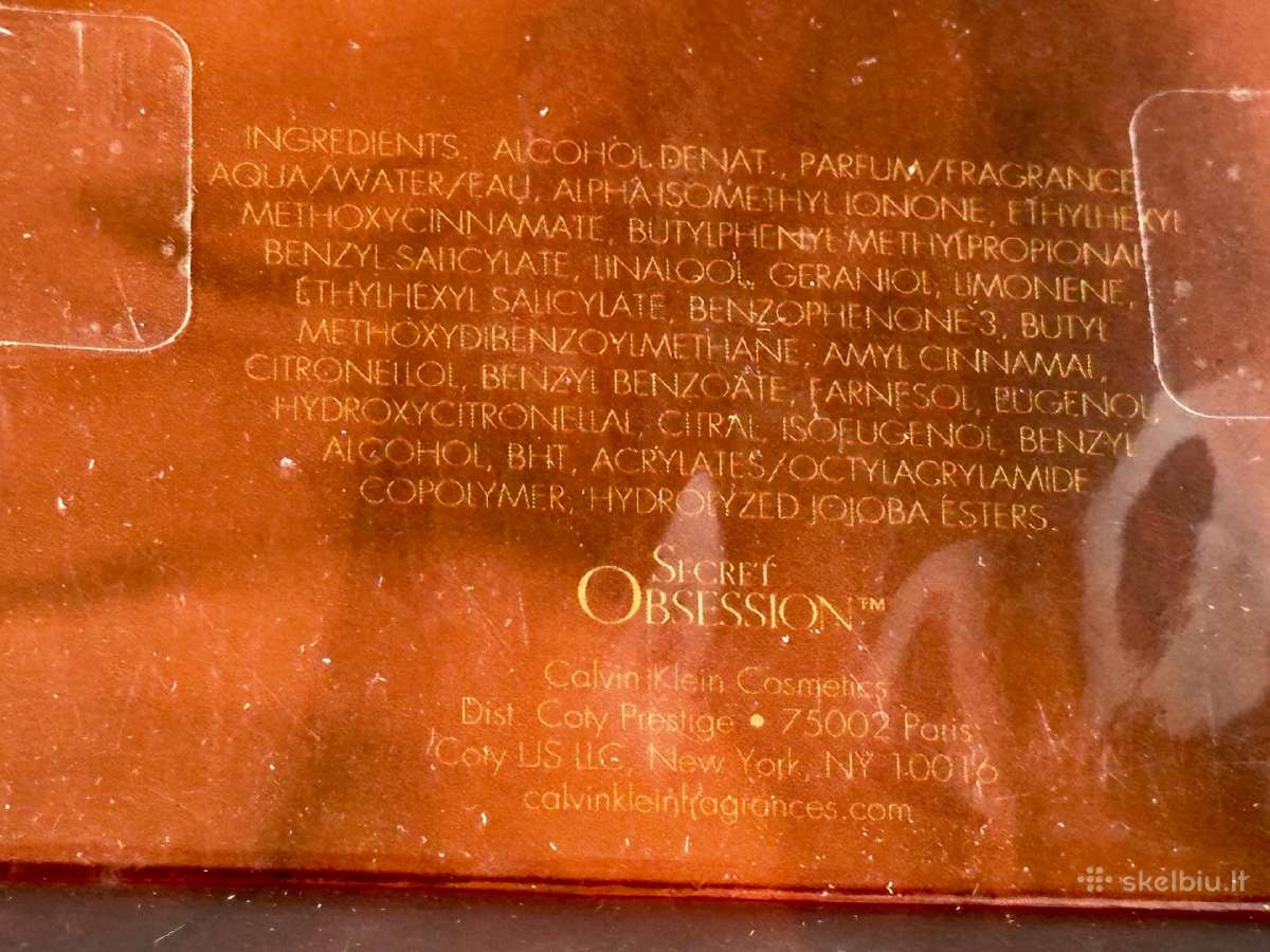 Reti "Calvin Klein Secret Obsession" 50 ml Edp - nuotraukos Nr. 4