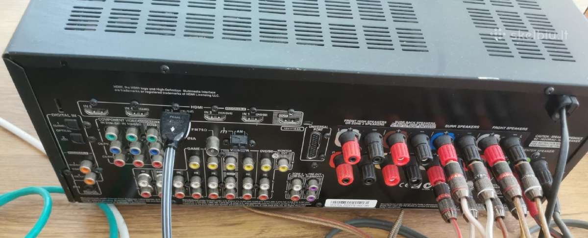 Resiveris Onkyo Tx-sr607 (7.2 kanalo) - nuotraukos Nr. 2