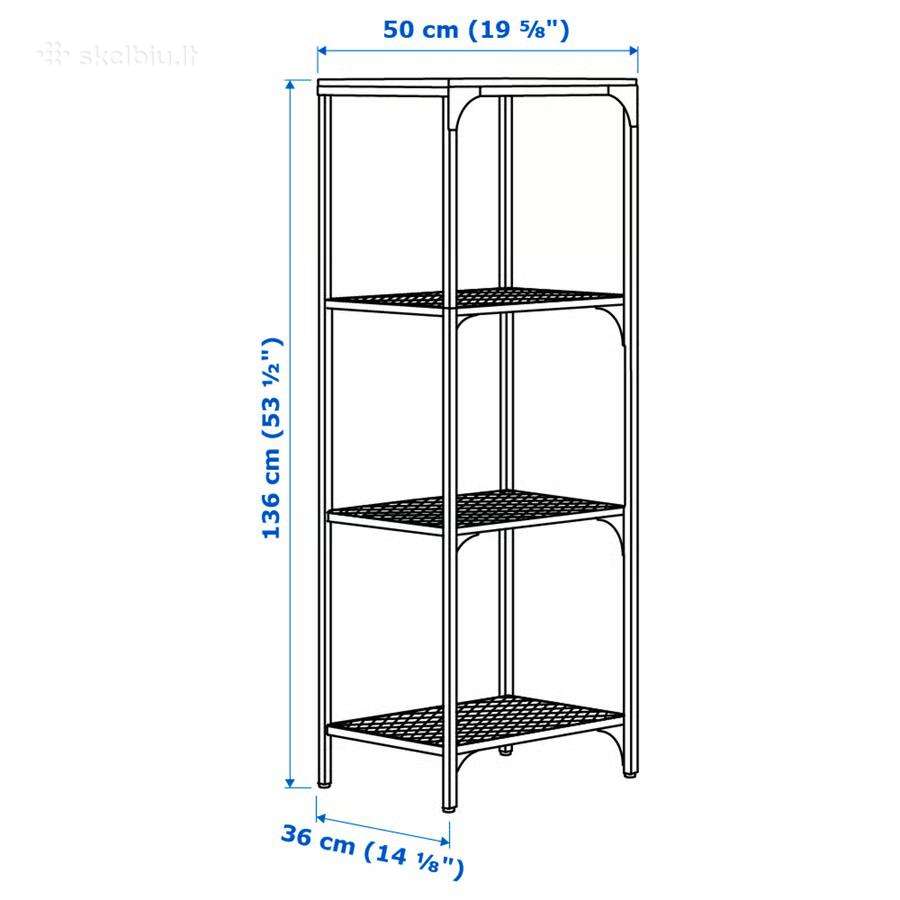 Ikea Fjällbo lentyna, 50 x 36 x 176 cm - nuotraukos Nr. 4