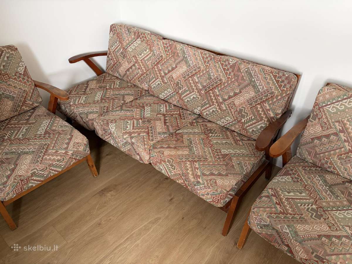 Vintažiniai Mid Century baldai - sofos - nuotraukos Nr. 4