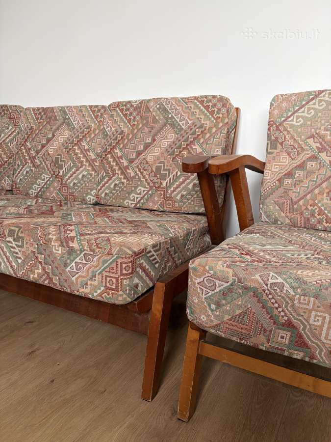 Vintažiniai Mid Century baldai - sofos - nuotraukos Nr. 5
