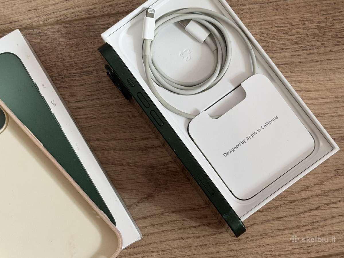 iPhone 13 128gb žalias su 86% baterija! - nuotraukos Nr. 3