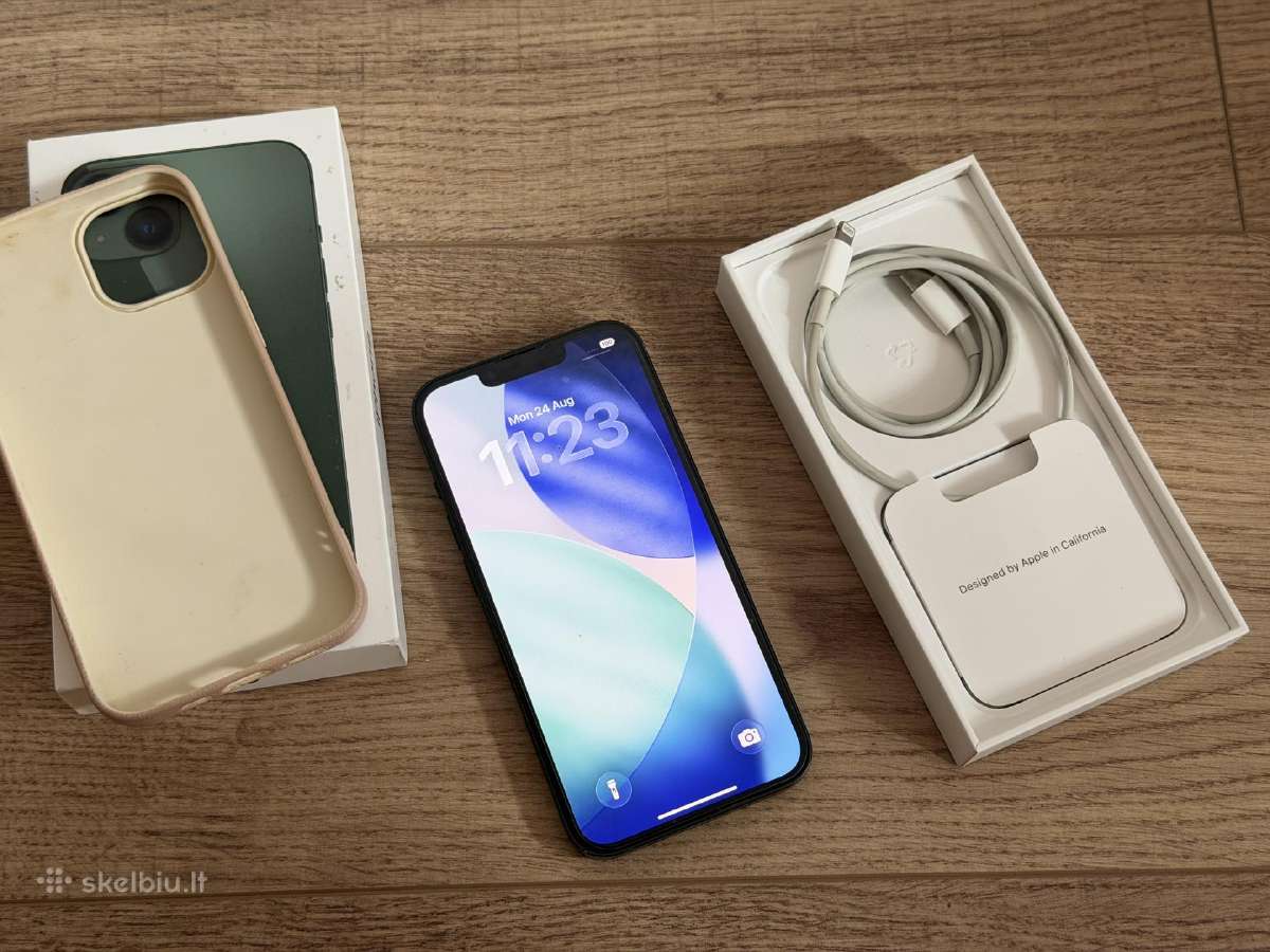 iPhone 13 128gb žalias su 86% baterija! - nuotraukos Nr. 2