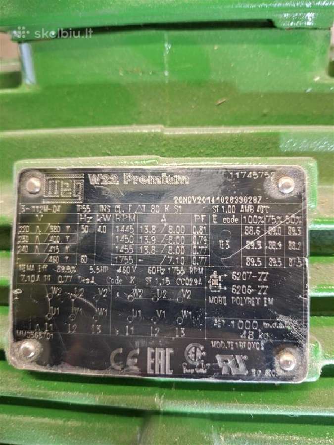 Weg w22 premium elektros variklis - nuotraukos Nr. 2