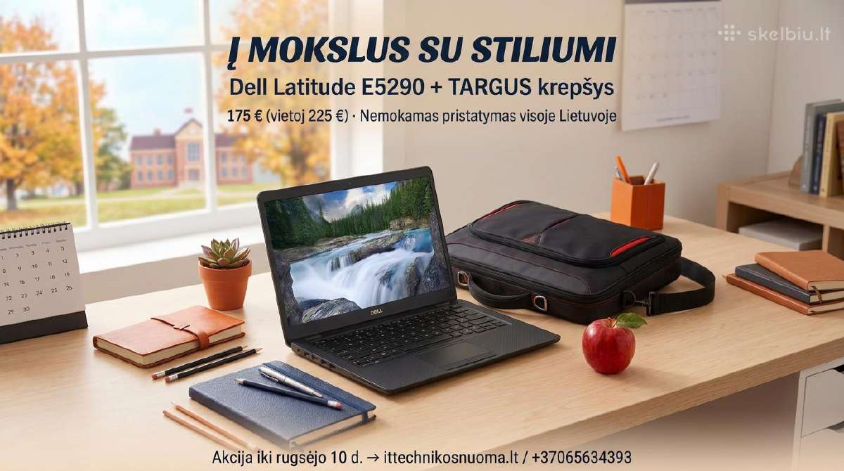 Dell 12.5" E5290 i5-8250u 4-16gb 128 -512gb 50vnt. - nuotraukos Nr. 2
