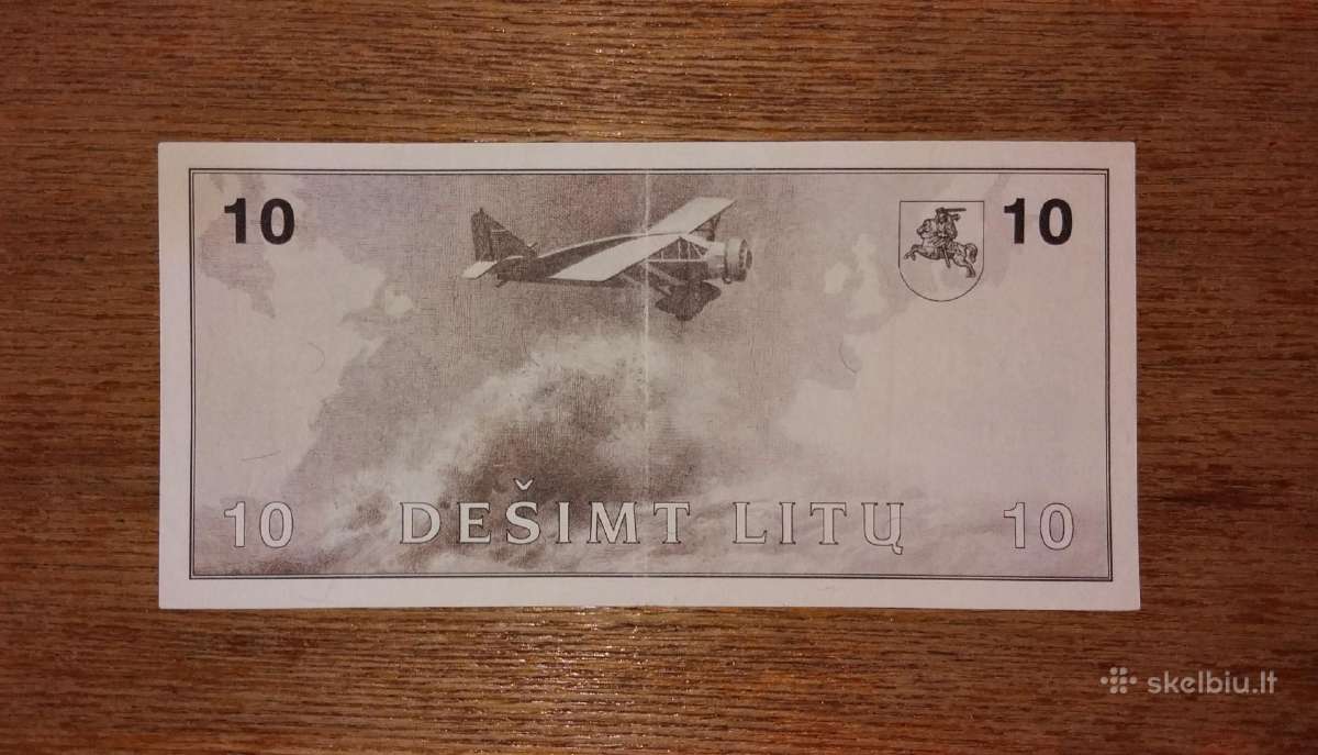 Lietuvos 10 litu banknotas - nuotraukos Nr. 2