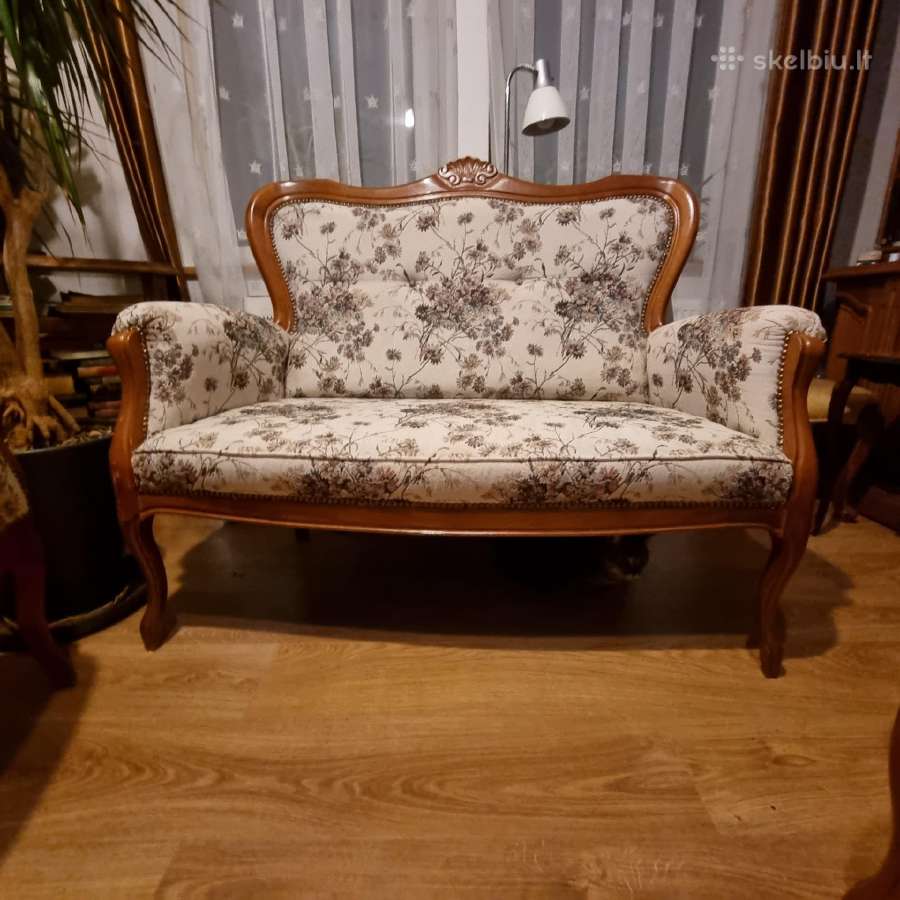 Retro st,super stovio minkštas dvisėdis+2 foteliai - nuotraukos Nr. 3