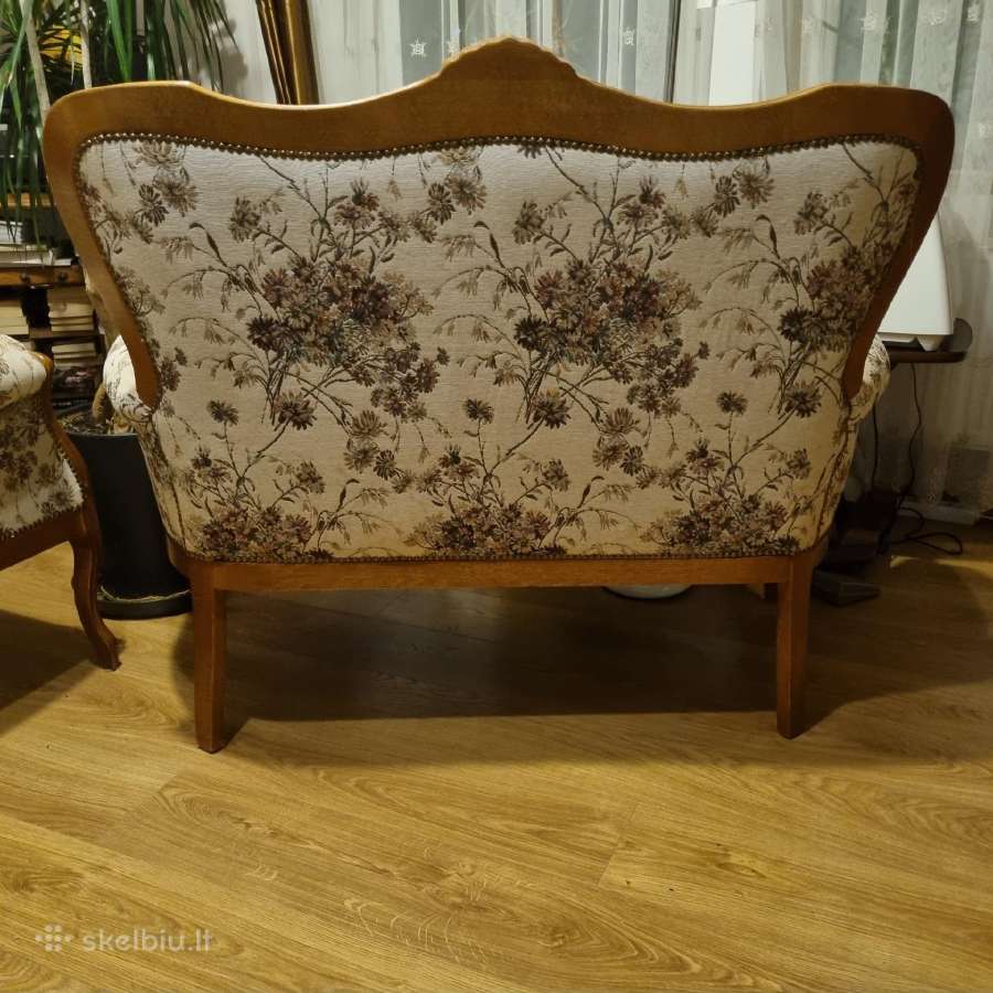 Retro st,super stovio minkštas dvisėdis+2 foteliai - nuotraukos Nr. 5