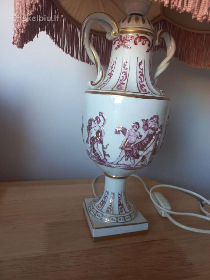Stalo šviestuvas ( Capodimonte) Italija siunčiu. - nuotraukos Nr. 5