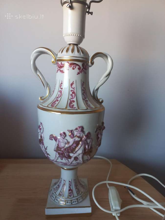 Stalo šviestuvas ( Capodimonte) Italija siunčiu. - nuotraukos Nr. 13