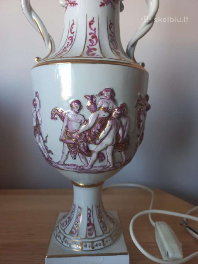 Stalo šviestuvas ( Capodimonte) Italija siunčiu. - nuotraukos Nr. 14