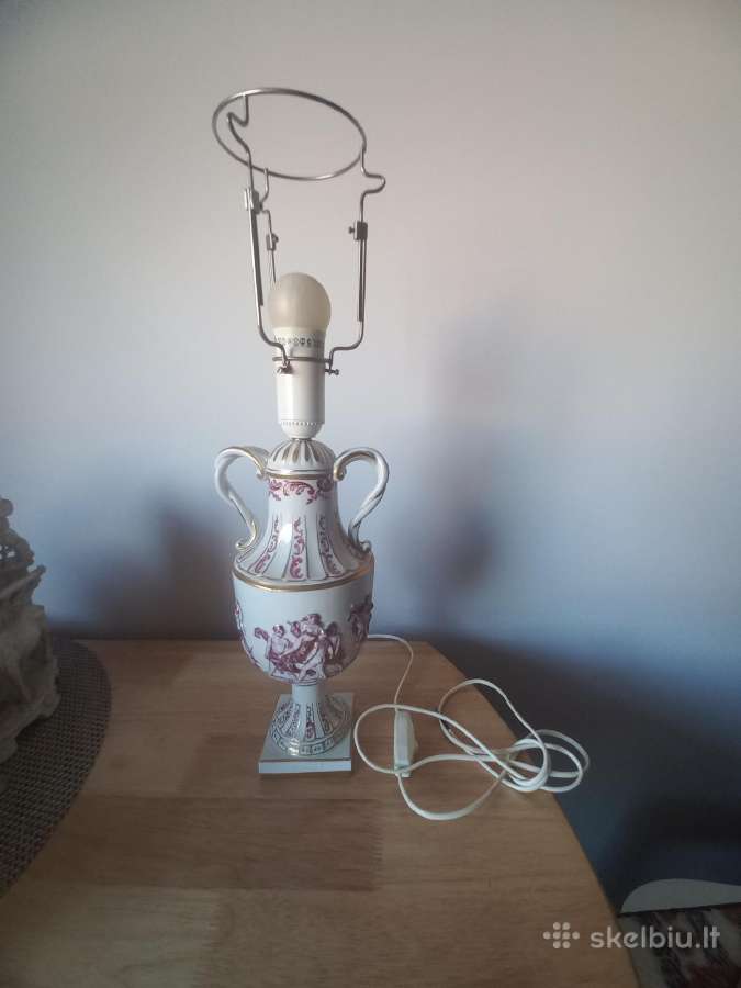 Stalo šviestuvas ( Capodimonte) Italija siunčiu. - nuotraukos Nr. 16