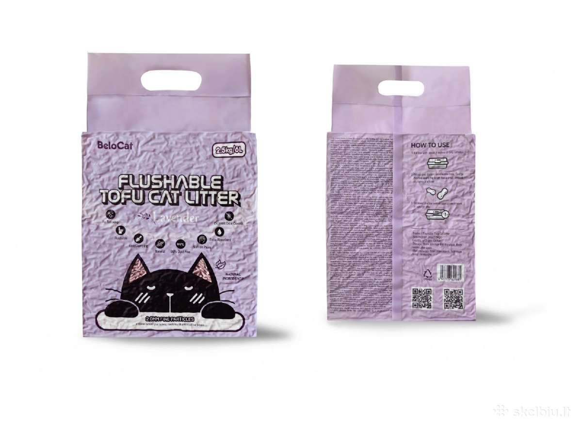 „Flushable Tofu“ kačių kraikas 6l- žema kaina - nuotraukos Nr. 3