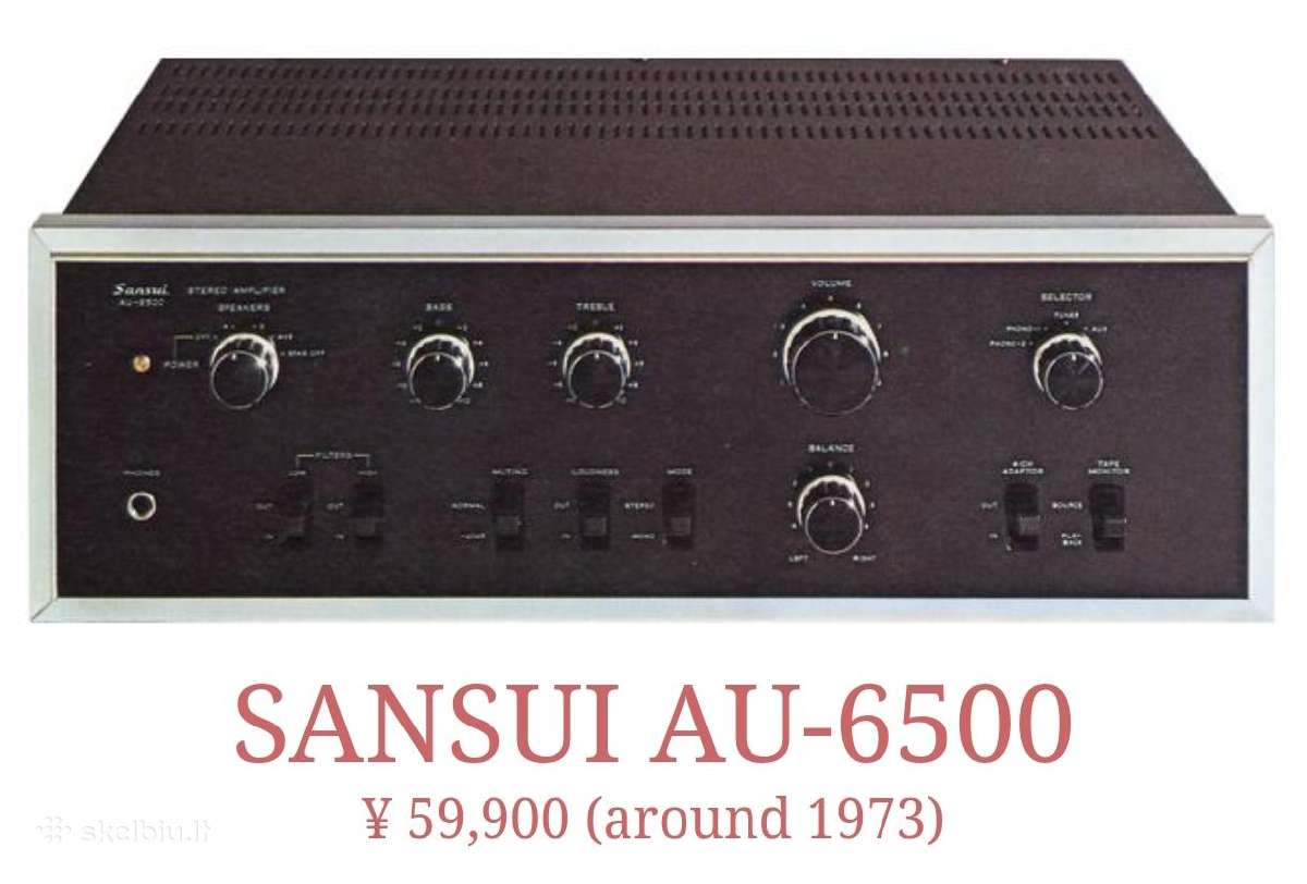 Sansui Au - 6500 stiprintuvas - nuotraukos Nr. 2