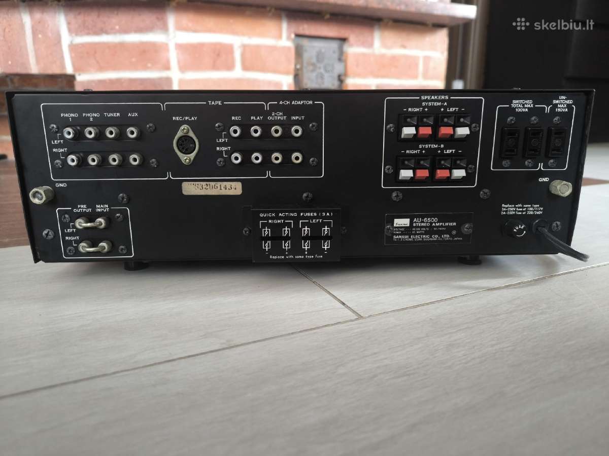 Sansui Au - 6500 stiprintuvas - nuotraukos Nr. 6