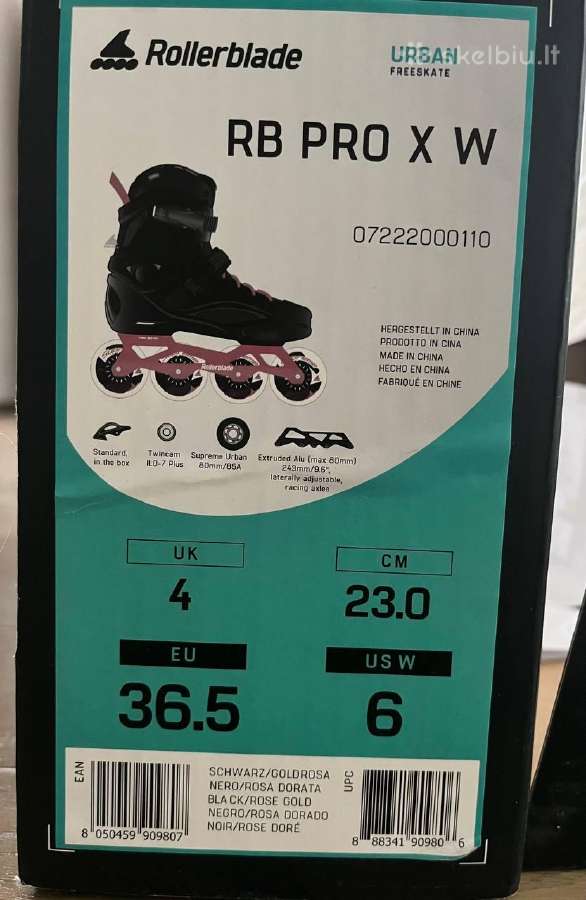 Riedučiai Rollerblade Rb Pro X W (Woman) 36.5 - nuotraukos Nr. 7