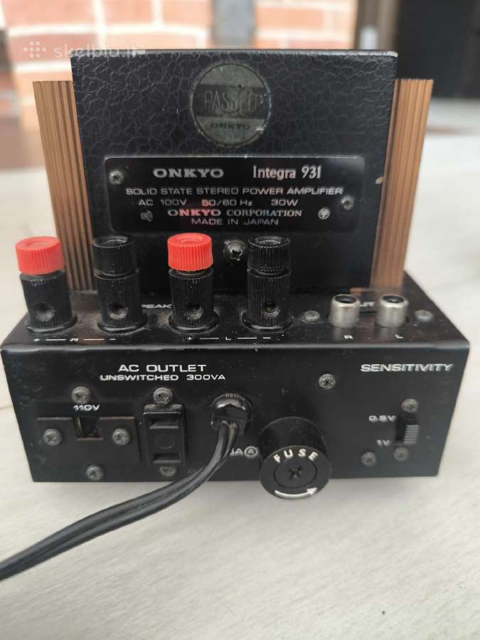 Kolekcinis Onkyo Integra 931 galios stiprintuvas - nuotraukos Nr. 3