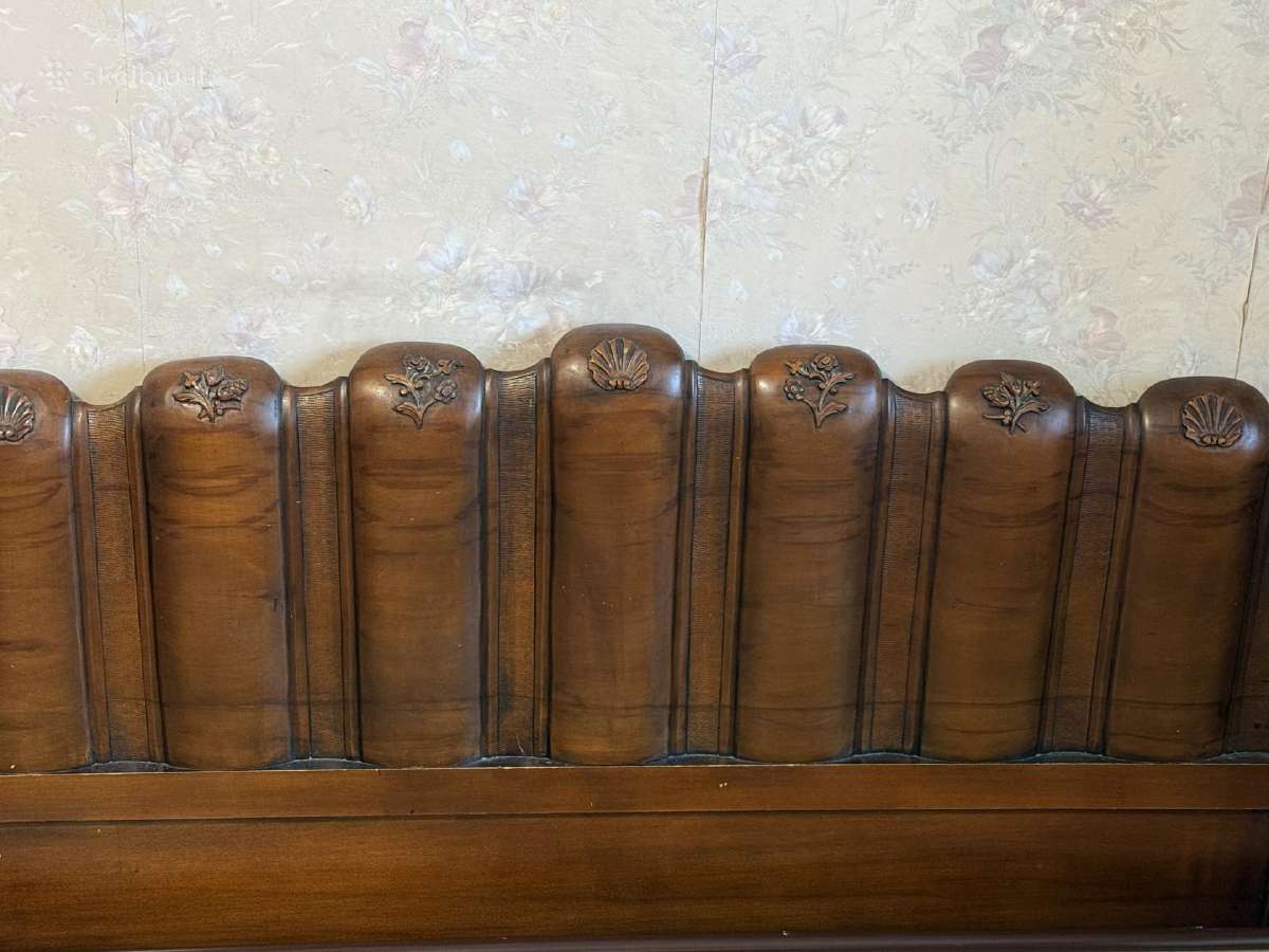 Parduodu italų gamybos antikvariatinę lovą. - nuotraukos Nr. 11