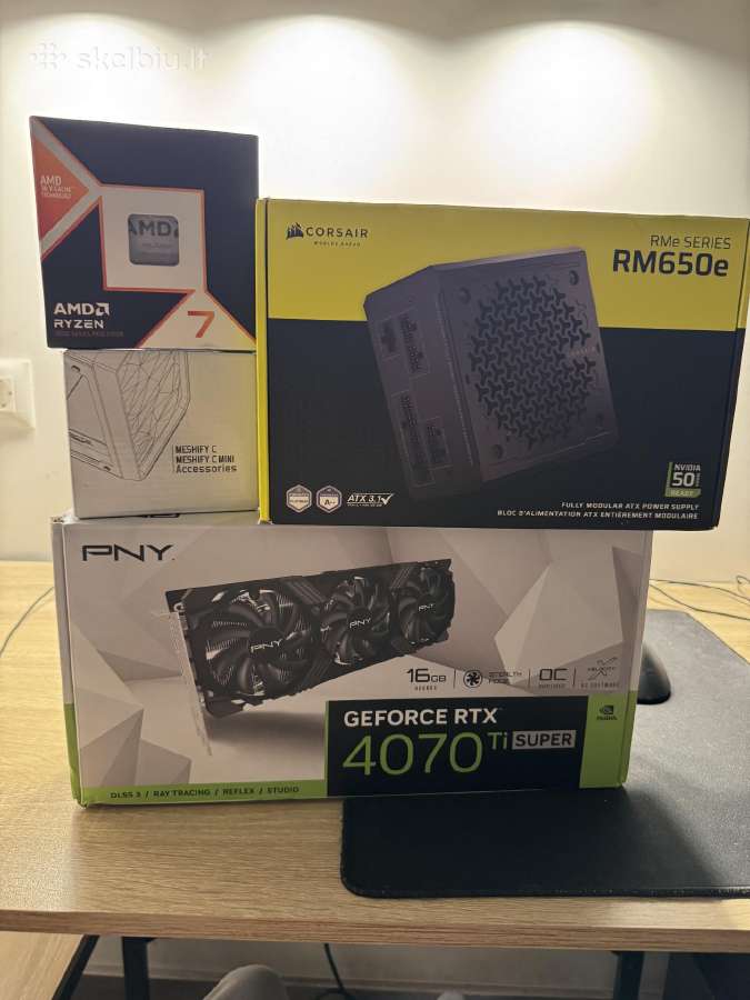 Rtx 4070 ti super 32gb ddr5 R5 7600 1tb - nuotraukos Nr. 5