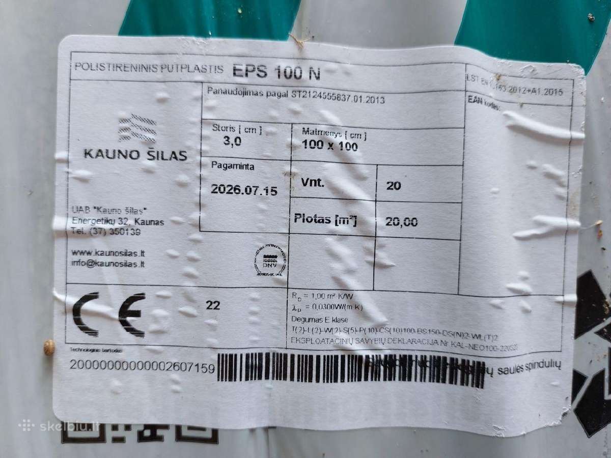 Polistireninis putplastis Eps100n ir Eps70n - nuotraukos Nr. 2