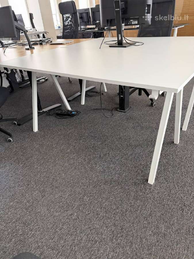 Ikea Trotten Desk, White, 160x80 cm, Office Desk, - nuotraukos Nr. 2