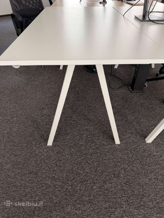 Ikea Trotten Desk, White, 160x80 cm, Office Desk, - nuotraukos Nr. 4