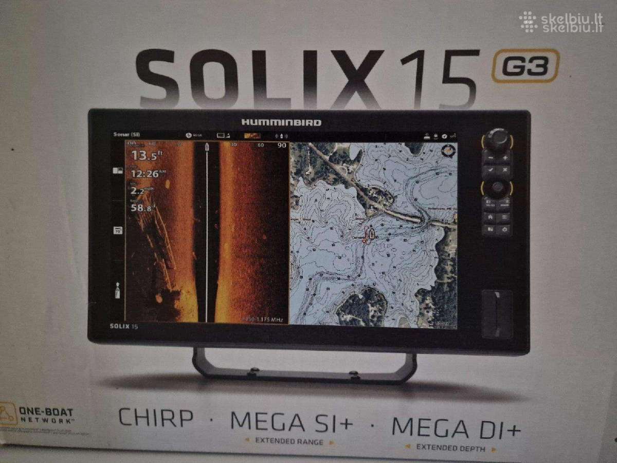Puikus Humminbird Solix G3 +Live 1 komplektas - nuotraukos Nr. 2