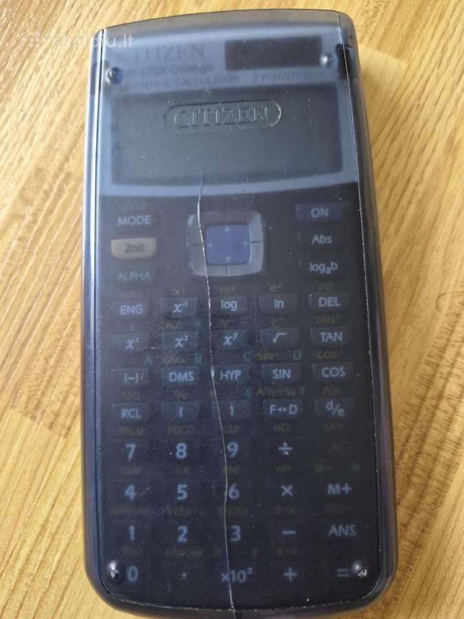 Skaičiuotuvas Citizen Sr-270x (274 funkcijos) - nuotraukos Nr. 3