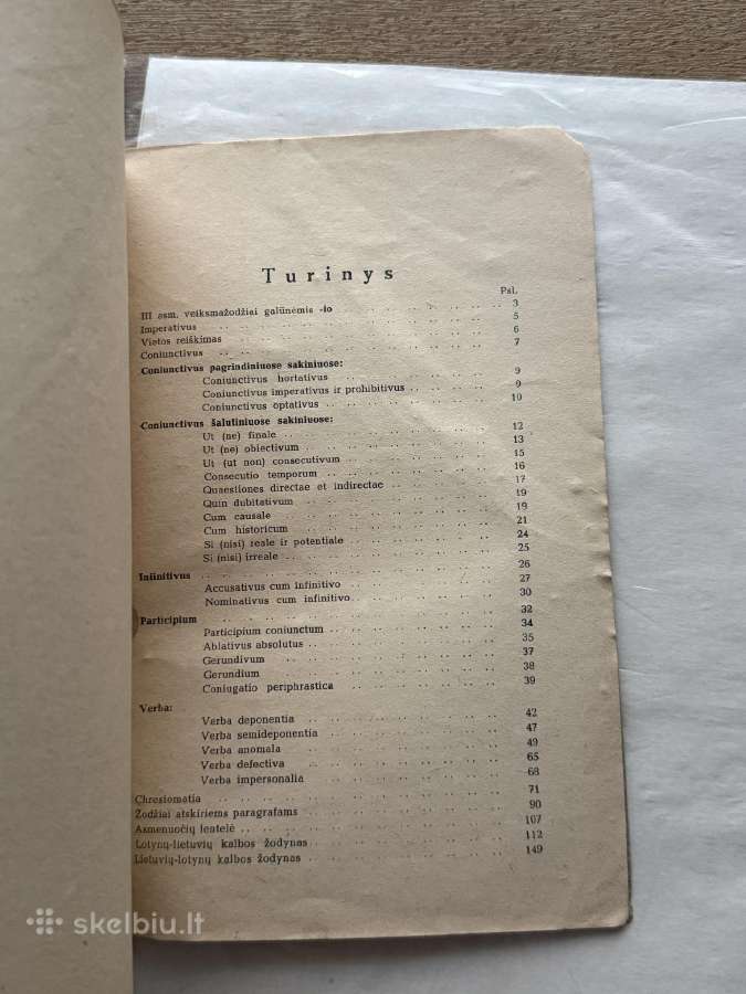 Lotynų kalbos vadovėlis 1940 m. - nuotraukos Nr. 6