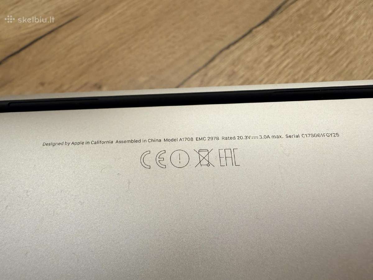 MacBook Pro 13' 2016 8gb 256gb - nuotraukos Nr. 8