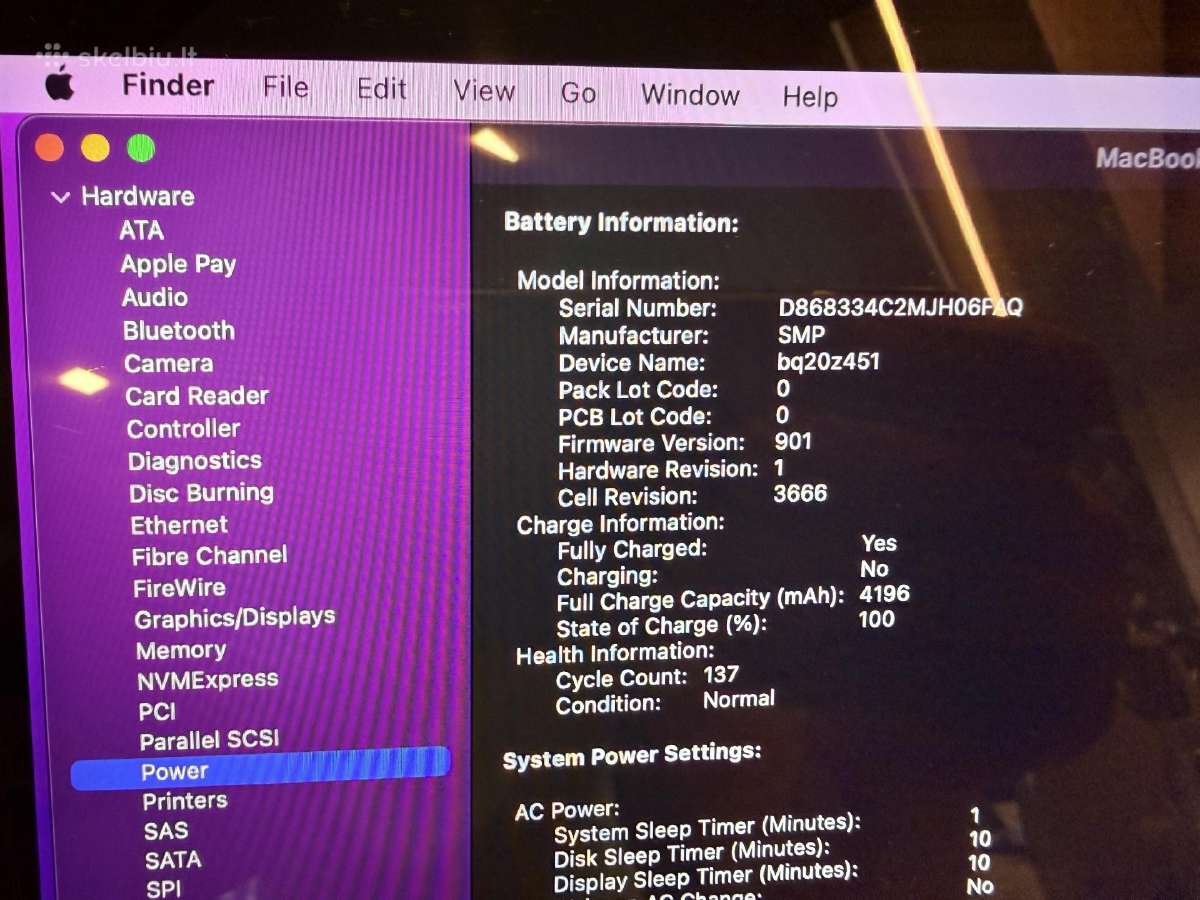 MacBook Pro 13' 2016 8gb 256gb - nuotraukos Nr. 12
