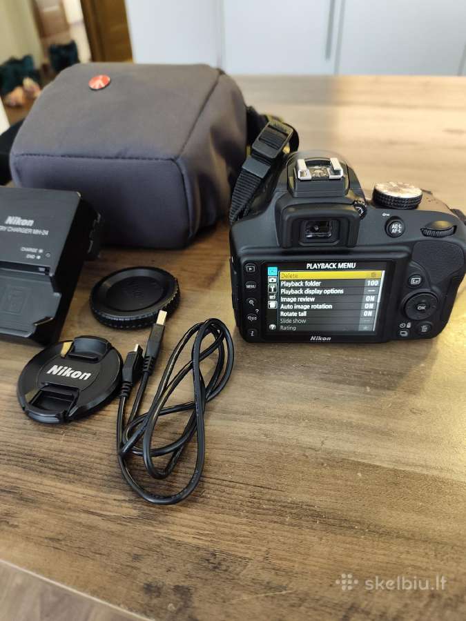 Nikon D3400 + 18–55 mm Vr + 32 GB kortelė - nuotraukos Nr. 2