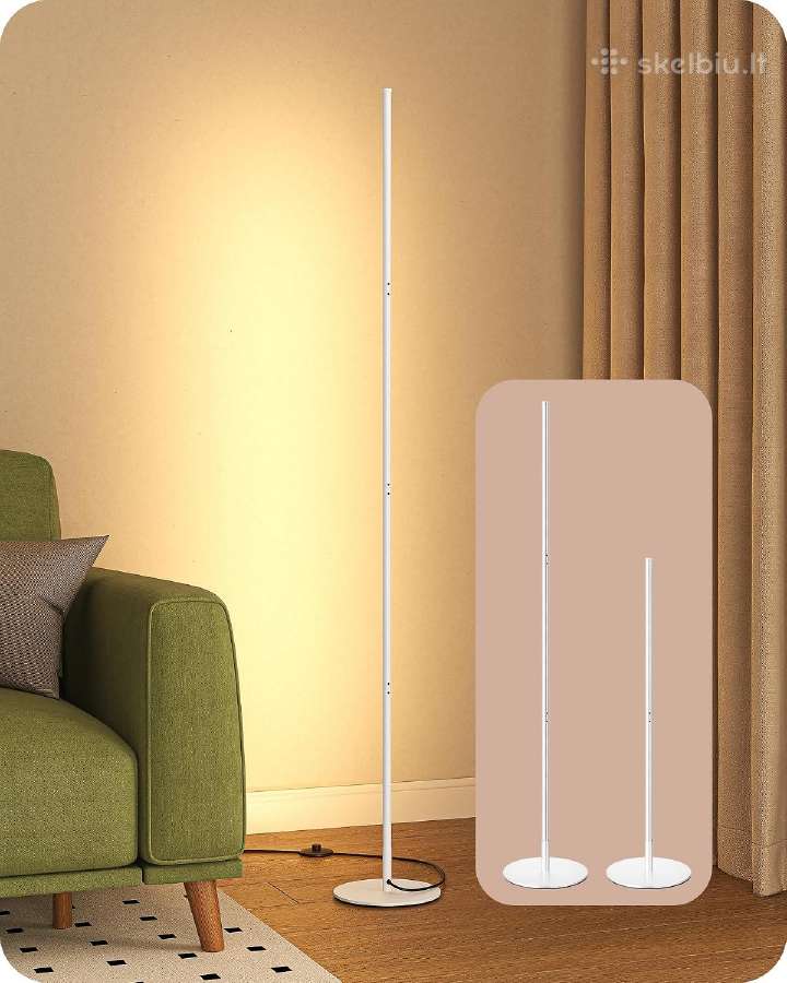 Edishine LED pastatomas šviestuvas, 146 cm, baltas - nuotraukos Nr. 3