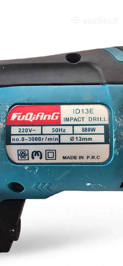 Smūginis gręžtuvas Fuqiang Id13e 680w 13mm - nuotraukos Nr. 3