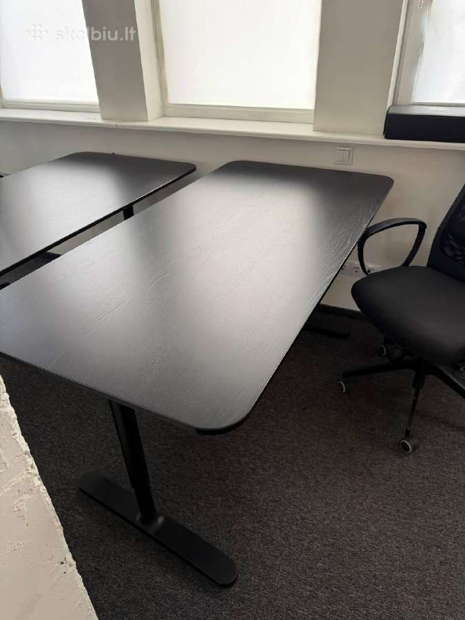 Ikea Bekant Desk, Black, 160x80 cm, Office Desk - nuotraukos Nr. 3