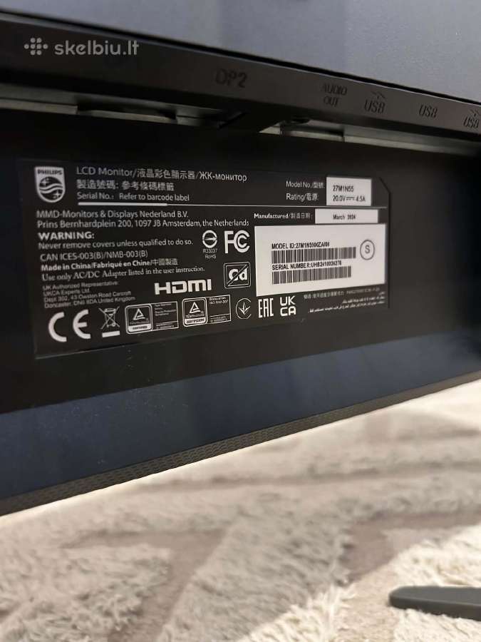 Parduodamas Philips 27m1n5500za monitorius - nuotraukos Nr. 4
