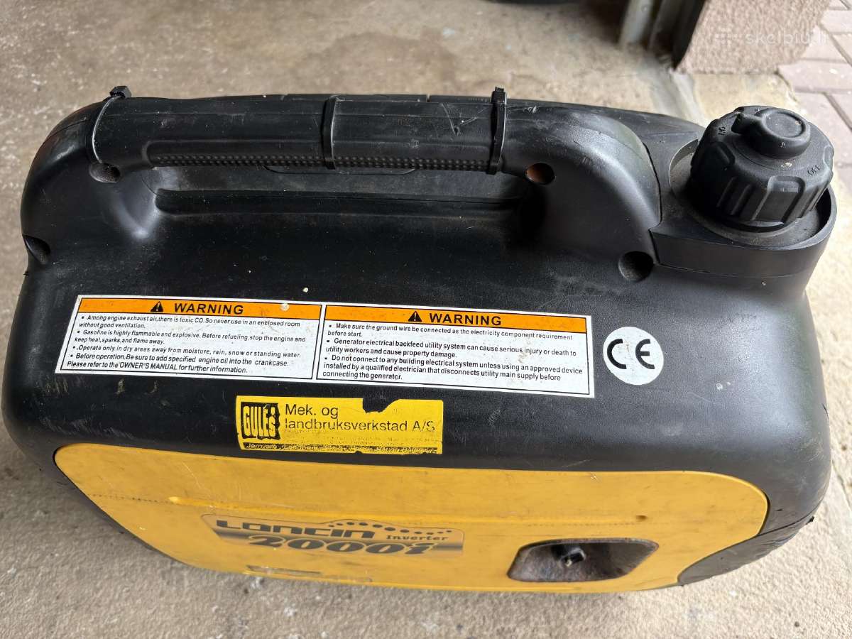 Inverterinis Loncin 2000i generatorius - nuotraukos Nr. 5