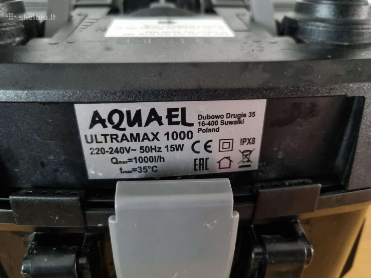 Aquael Ultramax 1000 išorinis filtras - nuotraukos Nr. 3